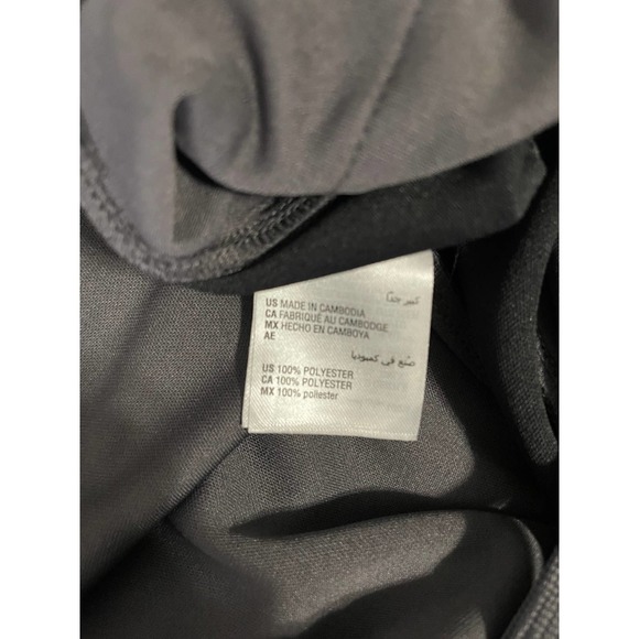 ID Ideology Men's XL Charcoal w/Black Stripe Knit Drawstring Jogger Sweatpants - Picture 7 of 9